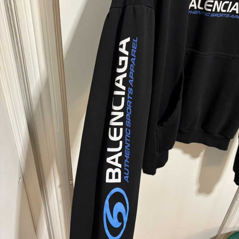 Balenciaga Balenciaga surfer logo printed hoodie - image 3