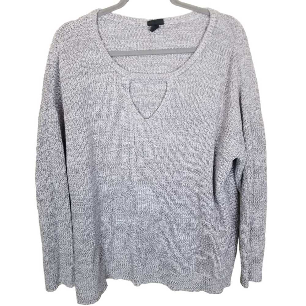 Torrid Tunic Sweater Knit Sweater Women 2X Gray S… - image 2