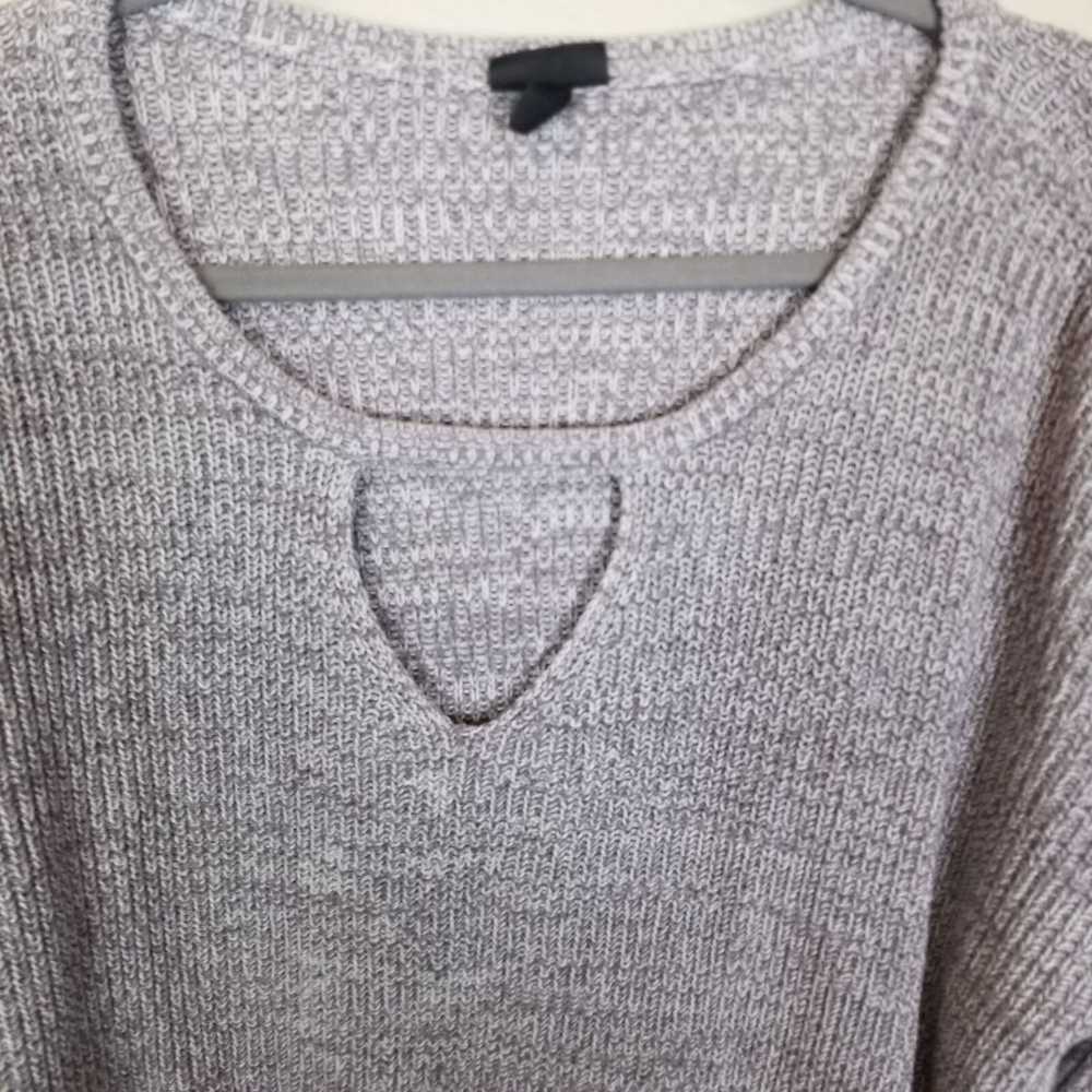 Torrid Tunic Sweater Knit Sweater Women 2X Gray S… - image 3