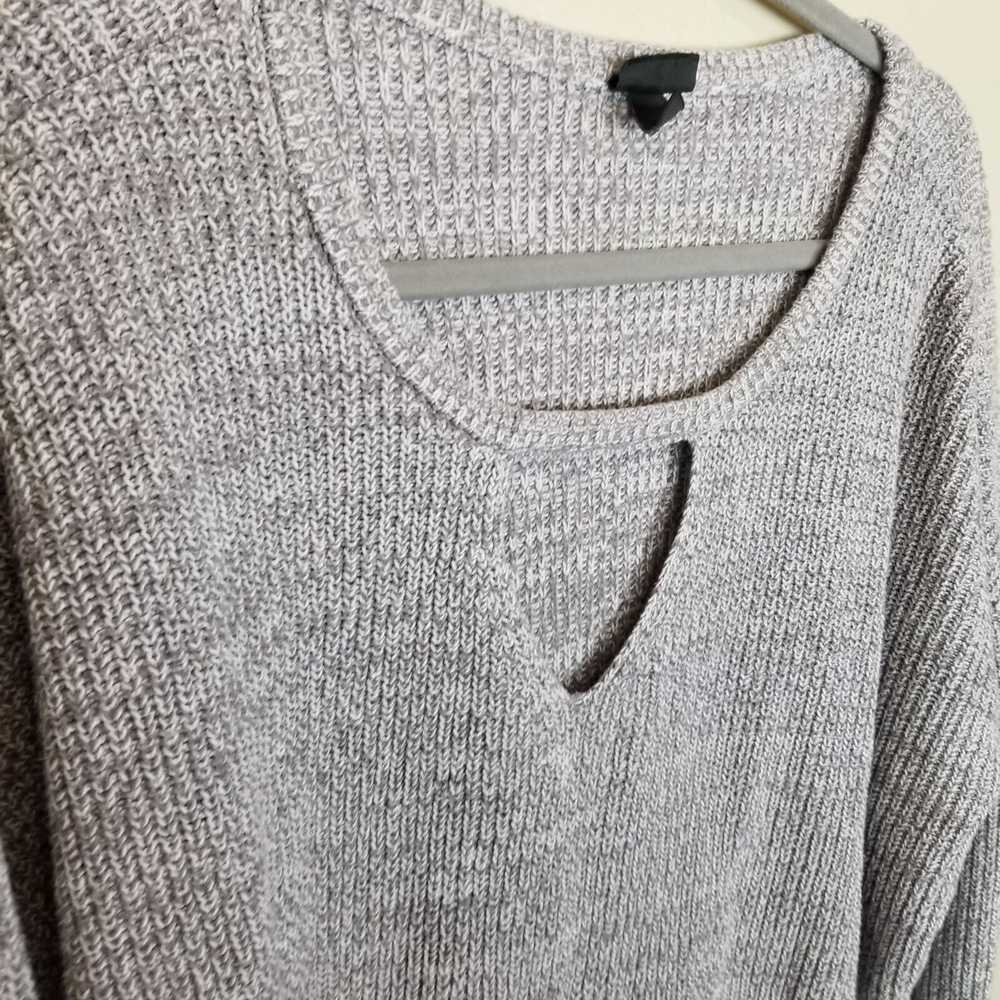 Torrid Tunic Sweater Knit Sweater Women 2X Gray S… - image 6