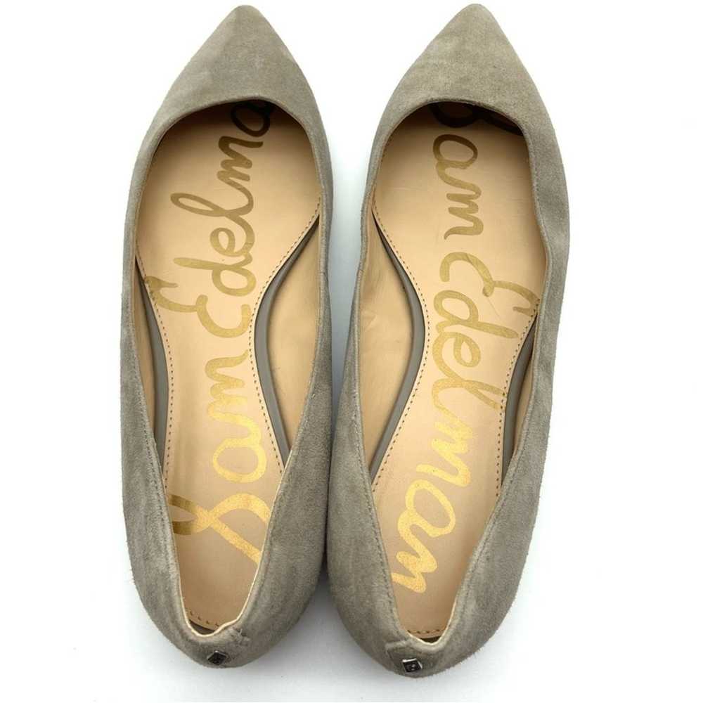 Sam Edelman Rae Point Toe Flat Tan Suede 9.5 - image 7