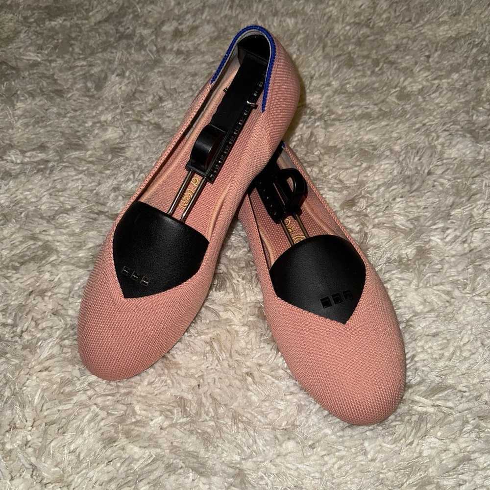 Rothys The Flat Ballet Round Toe Coral Pink Blush… - image 1