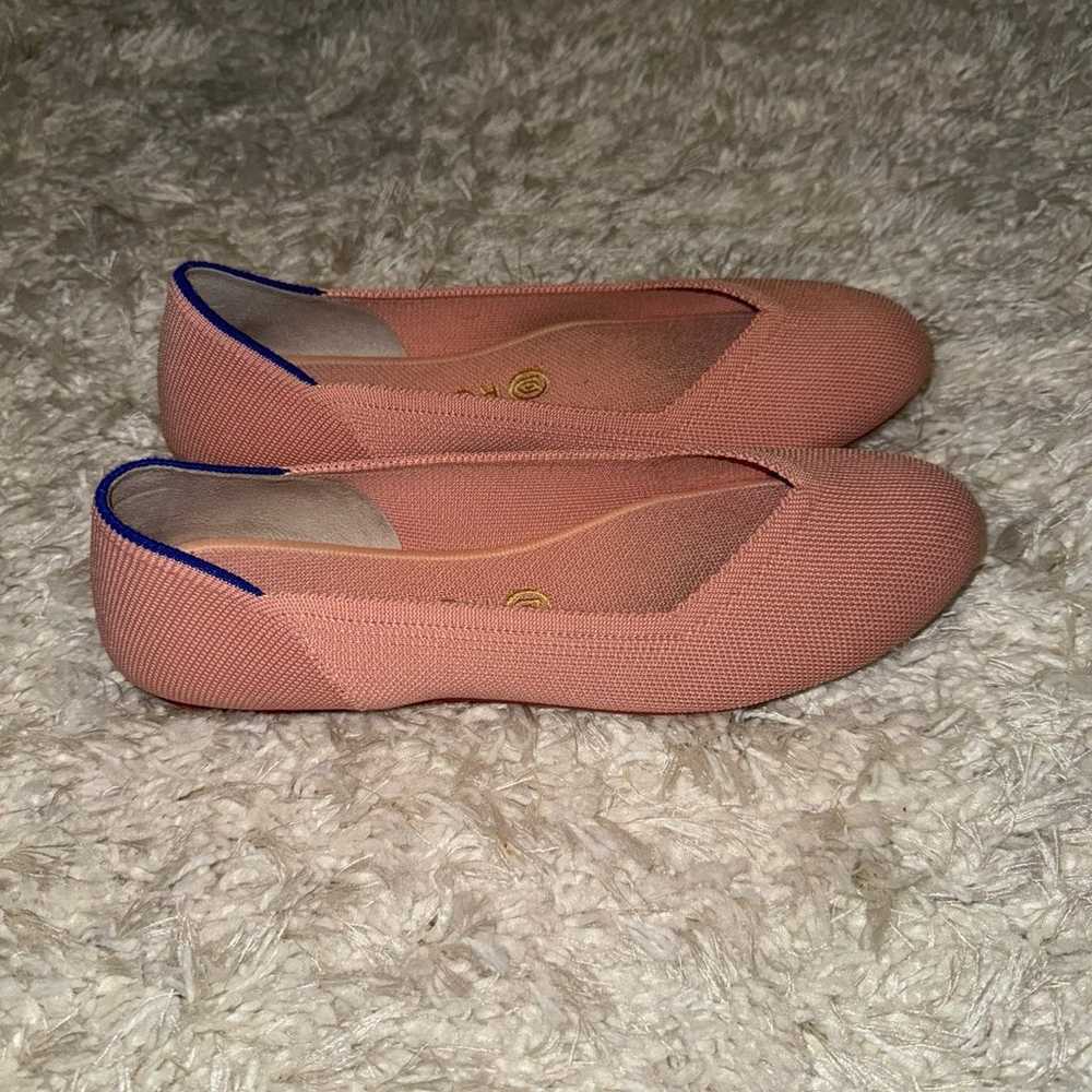 Rothys The Flat Ballet Round Toe Coral Pink Blush… - image 4