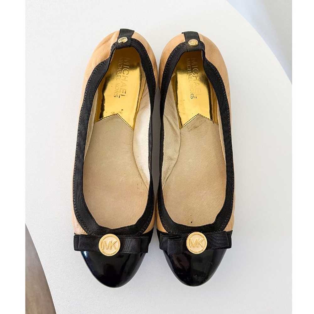 Michael Kors Leather Logo Ballerina Flats - image 1