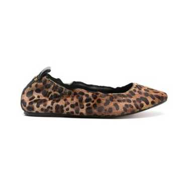 Isabel Marant Leopard Print Fur Ballet Flats Round