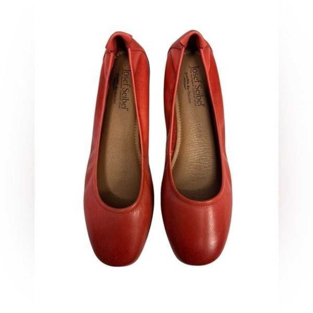 Josef Seibel Fenja 01 Red Leather Ballet Flats | … - image 2