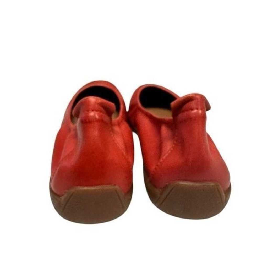 Josef Seibel Fenja 01 Red Leather Ballet Flats | … - image 3