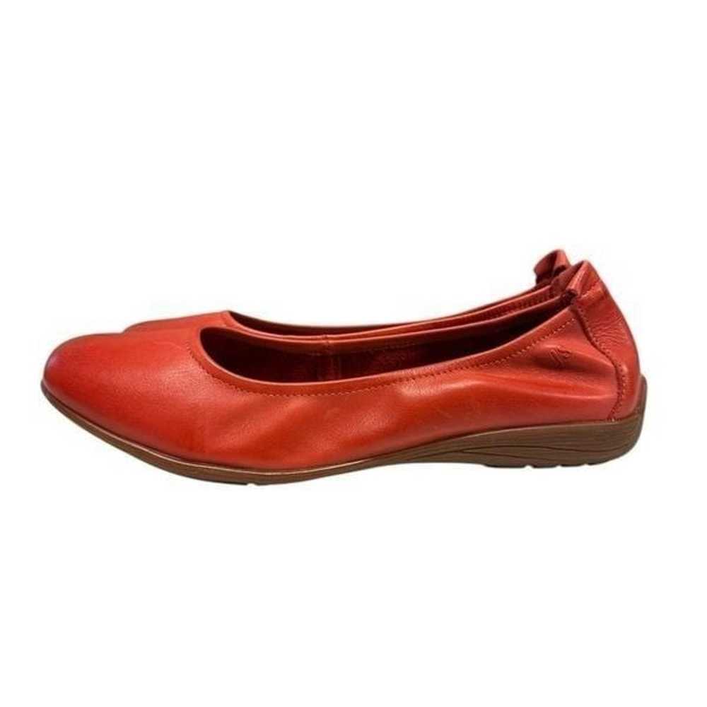 Josef Seibel Fenja 01 Red Leather Ballet Flats | … - image 4