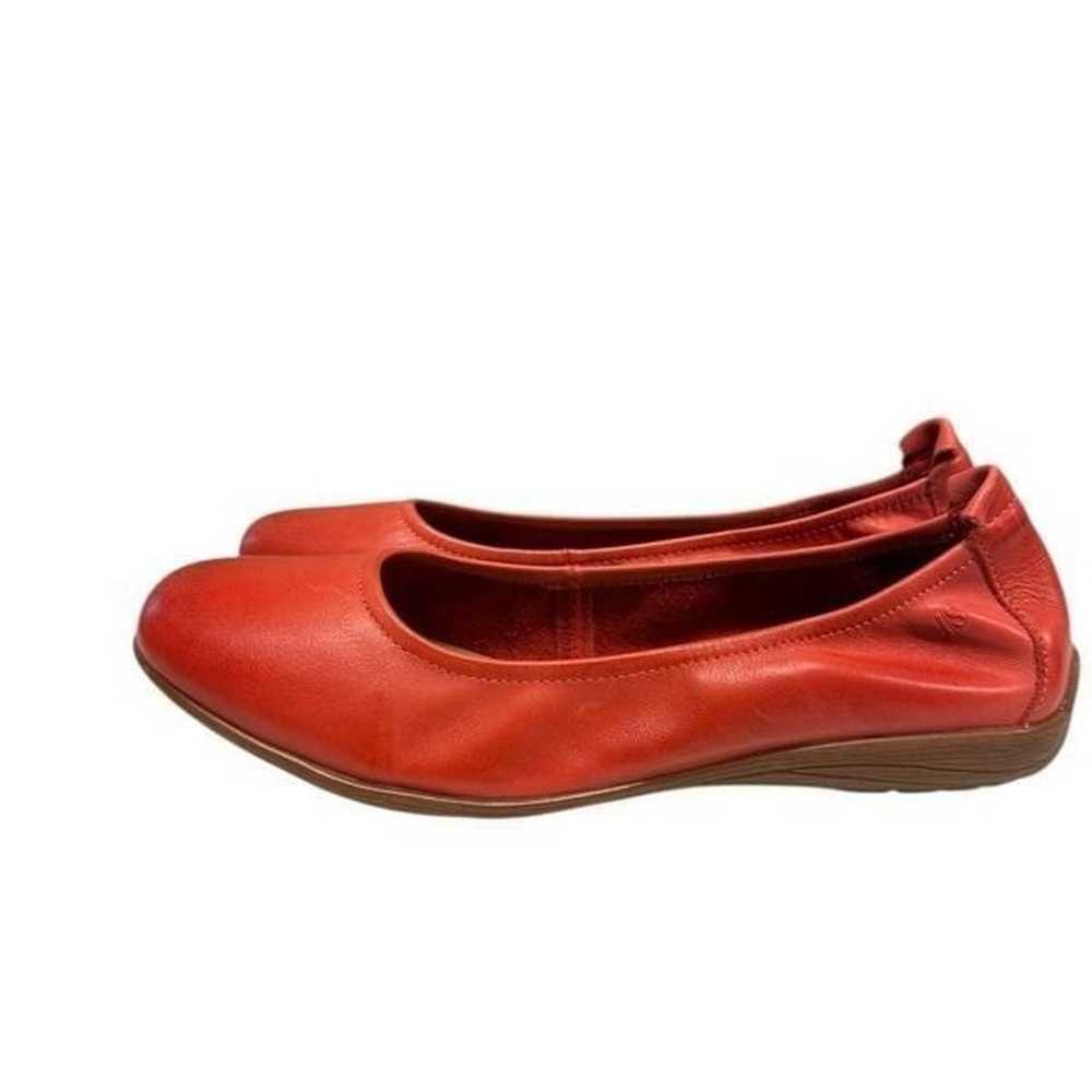 Josef Seibel Fenja 01 Red Leather Ballet Flats | … - image 6