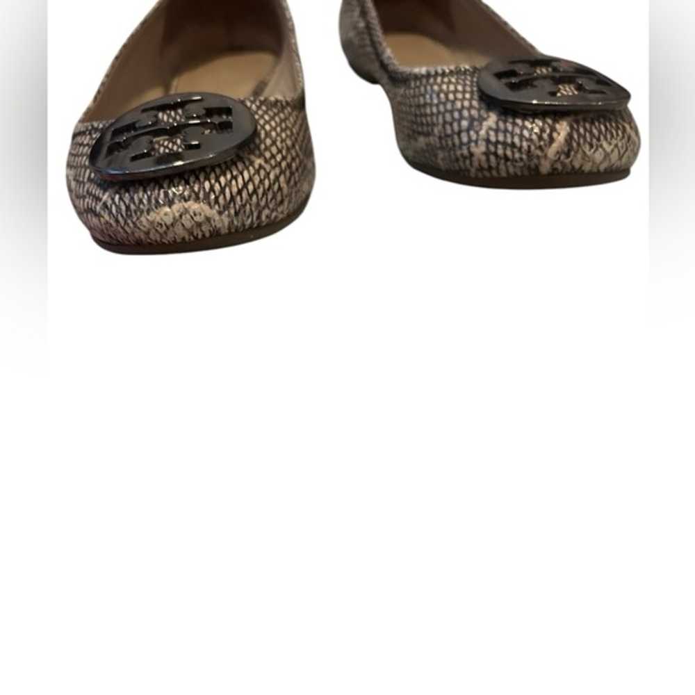 Tory Burch Reva Snake Print Minnie Ballerina Ball… - image 5