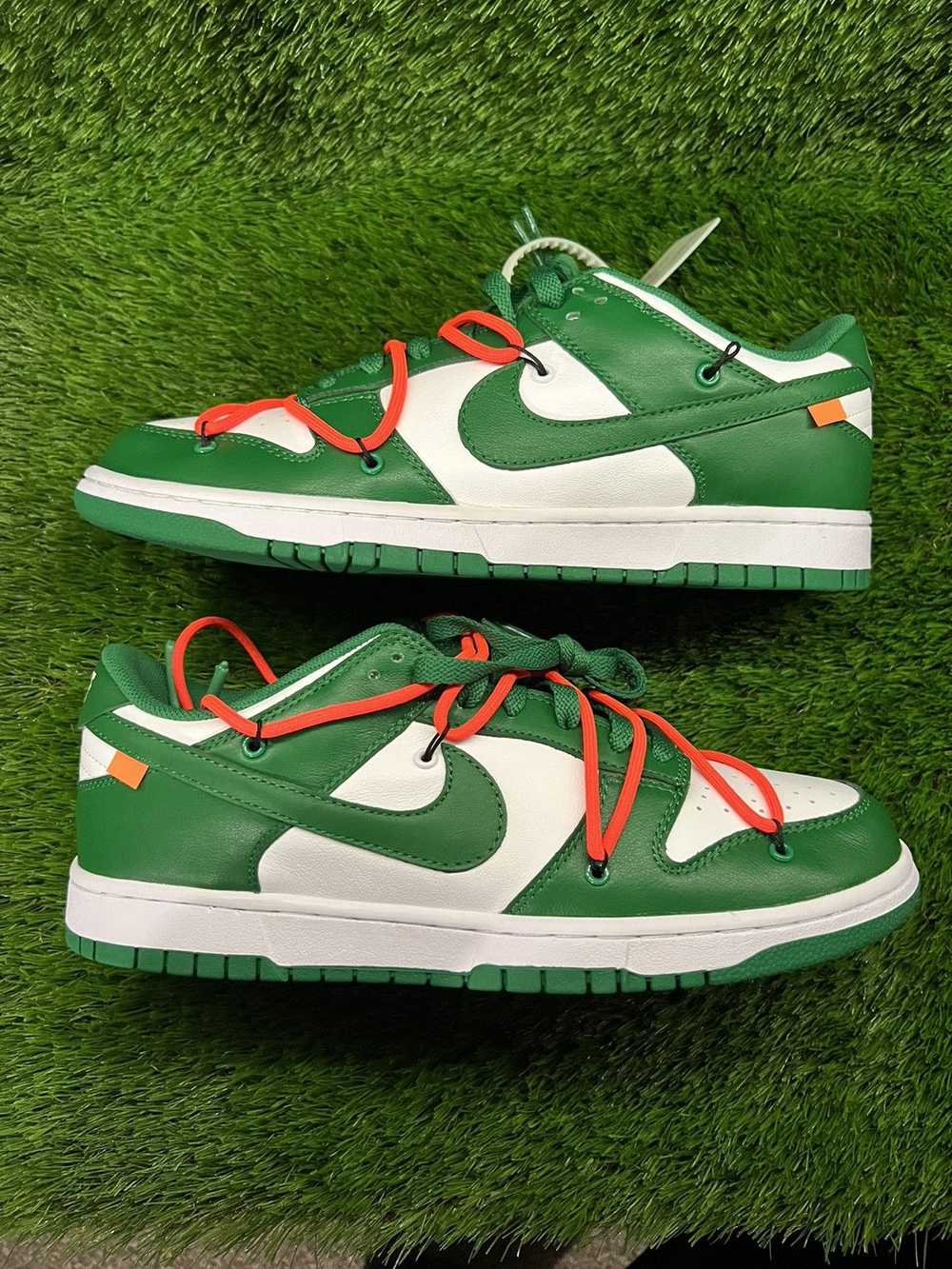 Nike × Off-White Dunk Low Off-White (Pine Green) - image 2