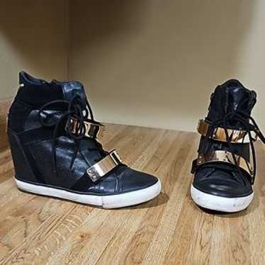 ALDO Zip lace high-top sneakers y2k・ギャル High Top Wedge Sneakers Aldo Aldo Women's Ereliclya Lace-Up