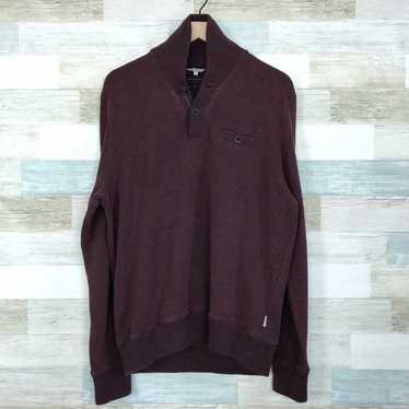 Ted Baker Ted Baker Shawl Collar Sweater Brown Rib