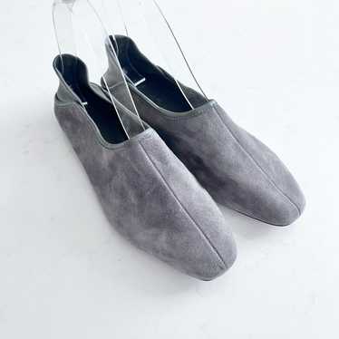 Vince Branine Steel Gray Suede Loafers Flats size 