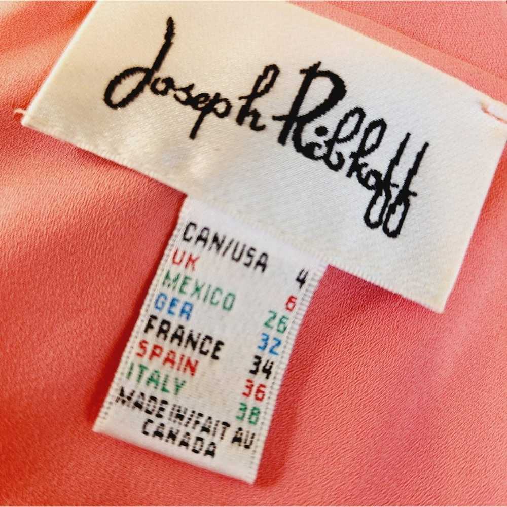 JOSEPH RIBKOFF PEACH LAYERED BLOUSE SIZE 4 - image 2