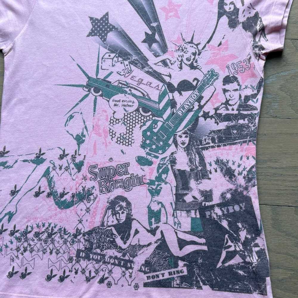 Vintage Playboy Pink Las Vegas Tee - image 2