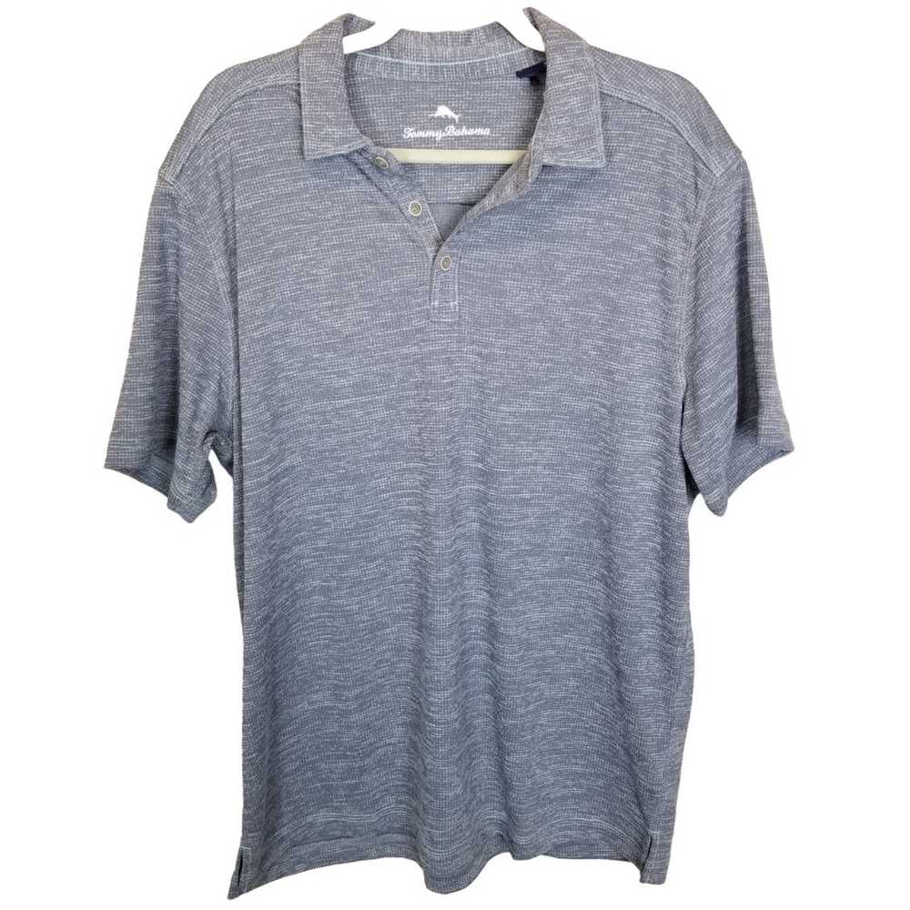 Tommy Bahama Polo Short Sleeve Polo Shirt XL Gray… - image 1