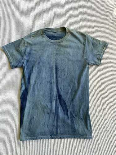 Indigo × Vintage Vertical Stripe Indigo Tee - image 1