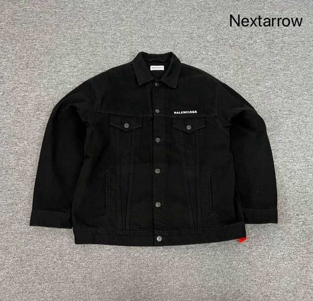 Balenciaga Balenciaga crew black denim jacket 241… - image 1