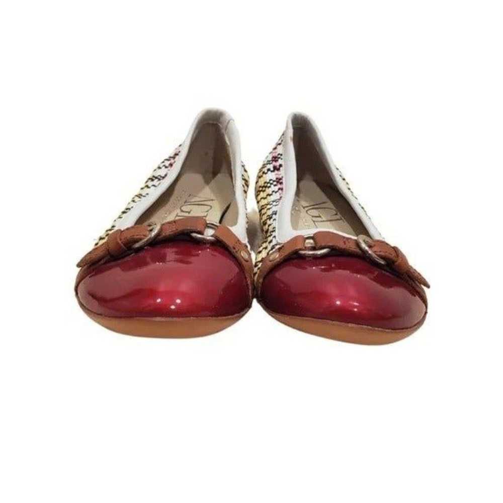 NWOB AGL Monika Red Capped Toe Ballet Flats - image 4