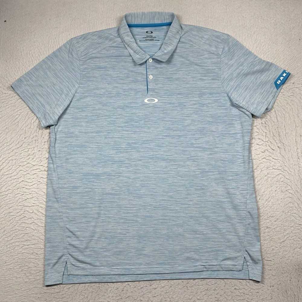 Oakley Oakley Polo Shirt Mens 2XL XXL Blue Stripe… - image 1