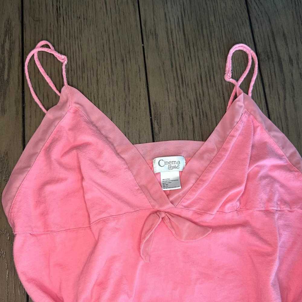 Vintage Y2K Pink Cami Tank Top - image 3