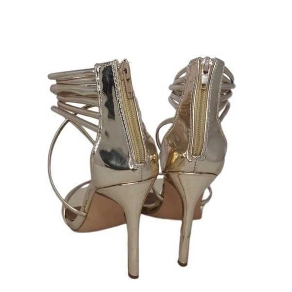 Steve Madden Fayja Gold Stiletto Heels, Size 8 - image 6