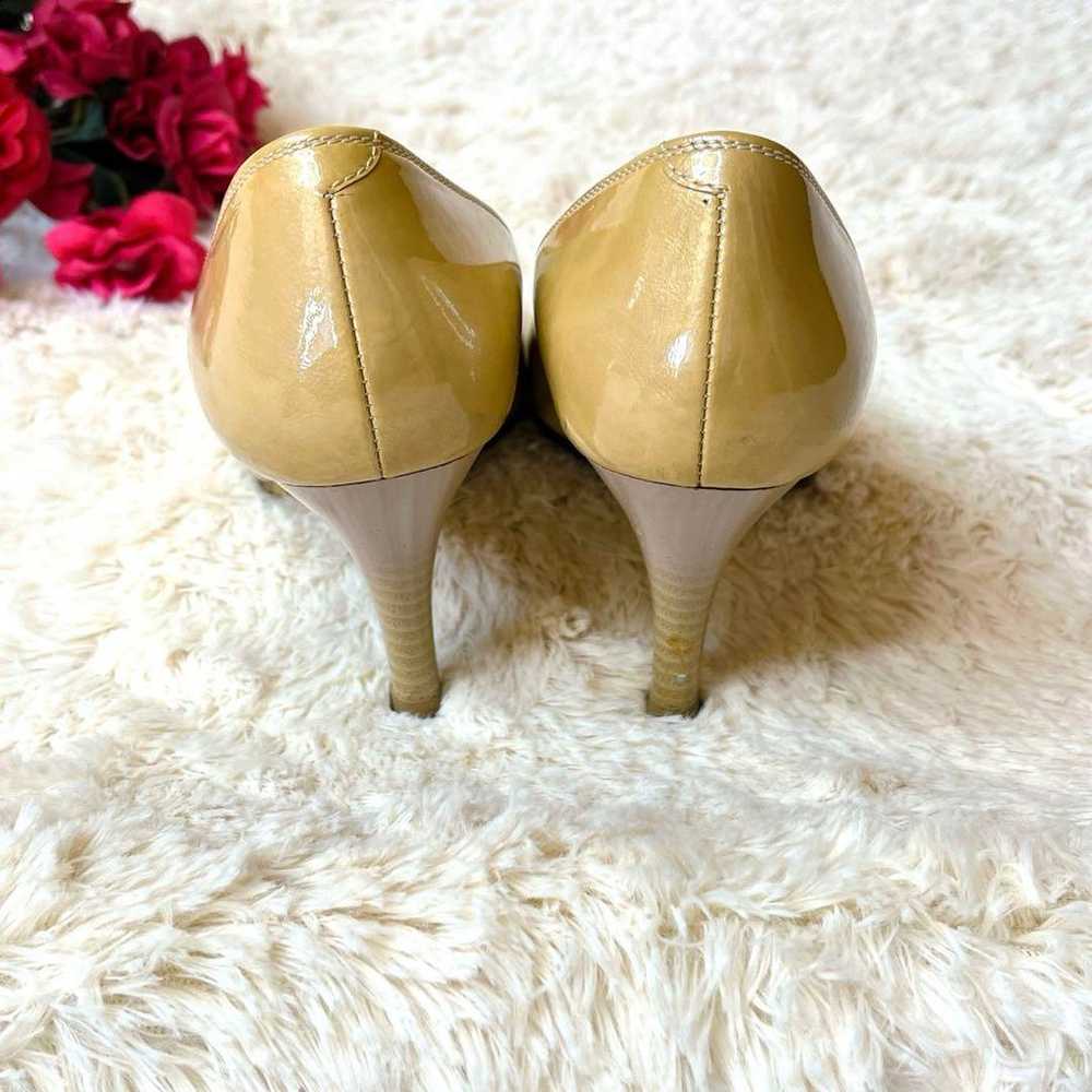 Ginza Kanematsu Pumps, Enamel Beige, 23cm, Pointe… - image 4