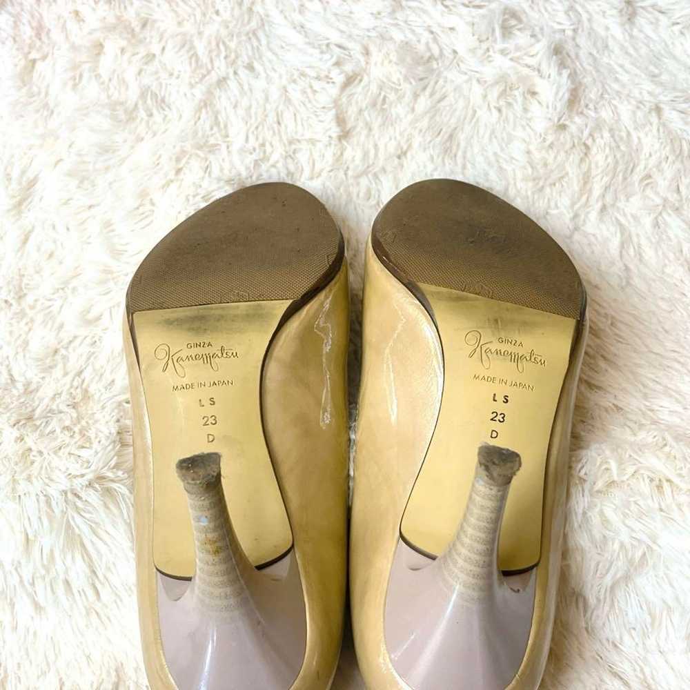 Ginza Kanematsu Pumps, Enamel Beige, 23cm, Pointe… - image 6