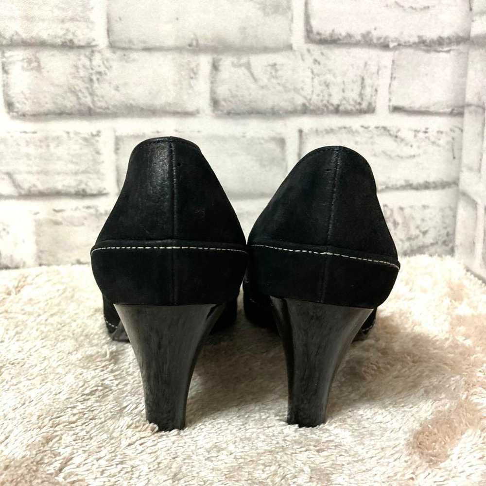 Ginza Kanematsu Open-toe Pumps Black with Box - image 6