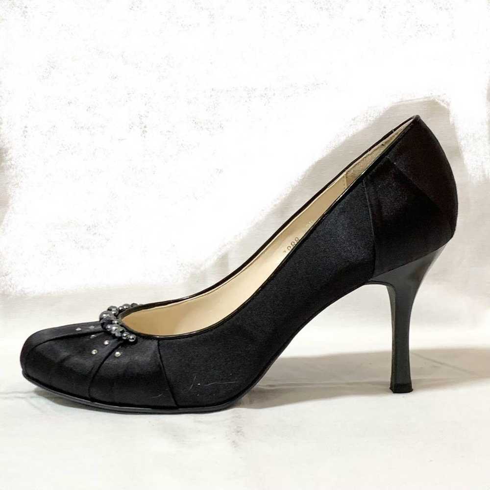 Black rhinestone pumps black formal - image 3