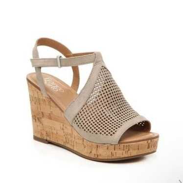 Franco Sarto Canyon Cork Wedge Sandal 5.5 Women Ne