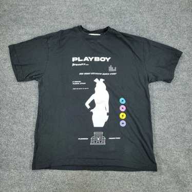 Playboy Black PacSun Graphic Crew Neck Short Slee… - image 1