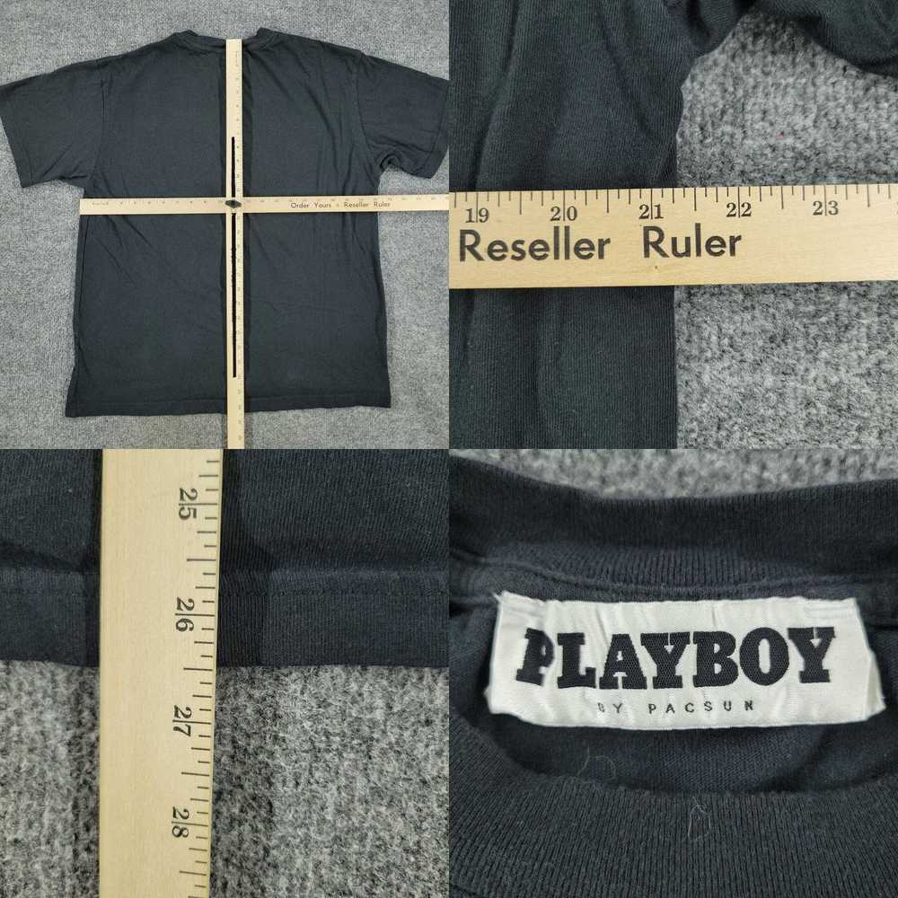 Playboy Black PacSun Graphic Crew Neck Short Slee… - image 8