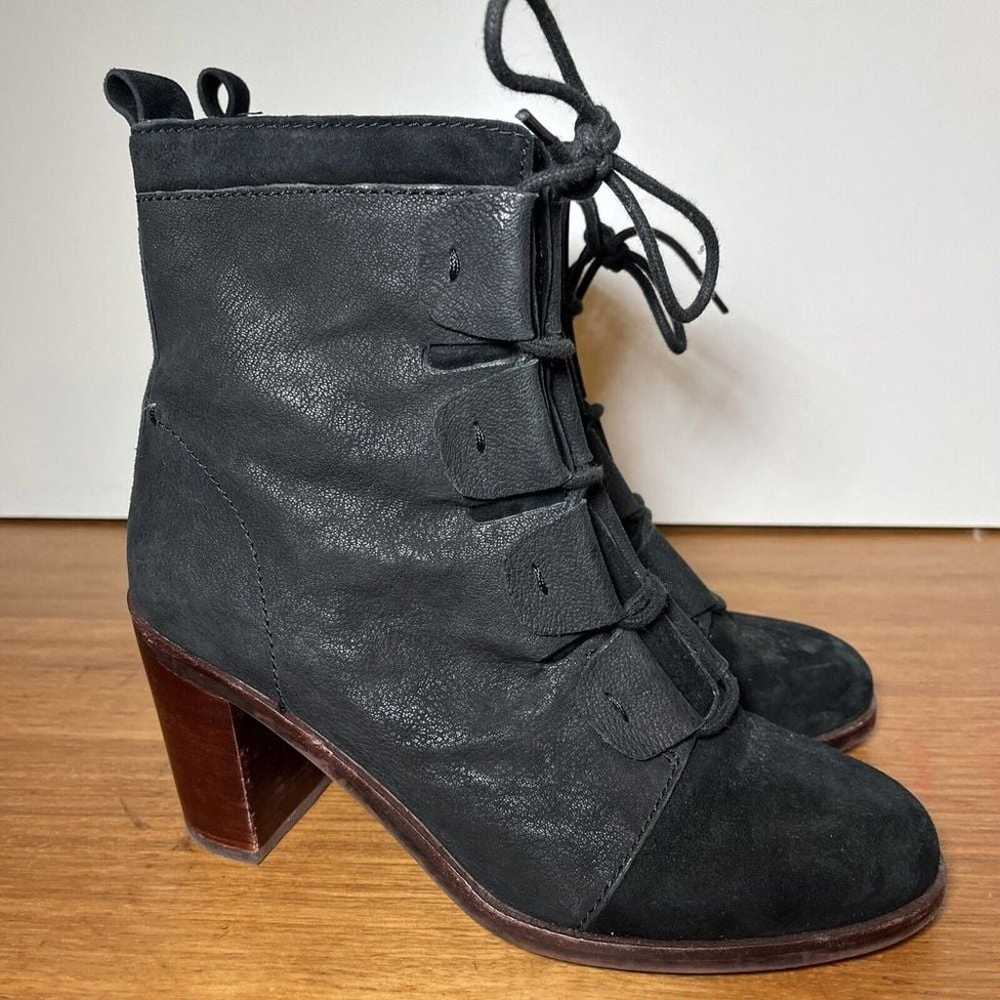 ED Ellen DeGeneres Leather & Suede Ankle Boots Wa… - image 1