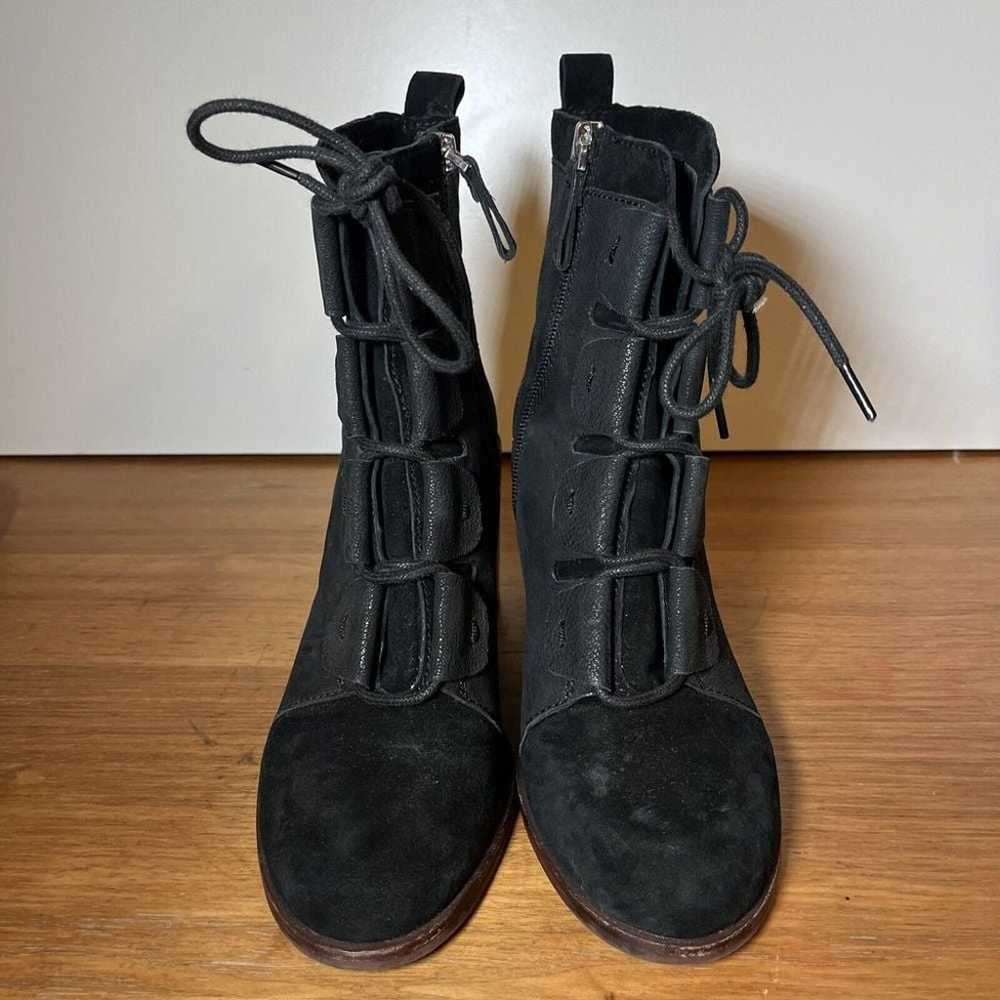 ED Ellen DeGeneres Leather & Suede Ankle Boots Wa… - image 2