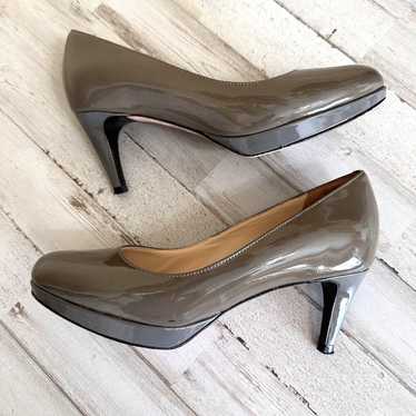 Cole Haan Leather Pumps 5B Olive Green N*ke Air Pa