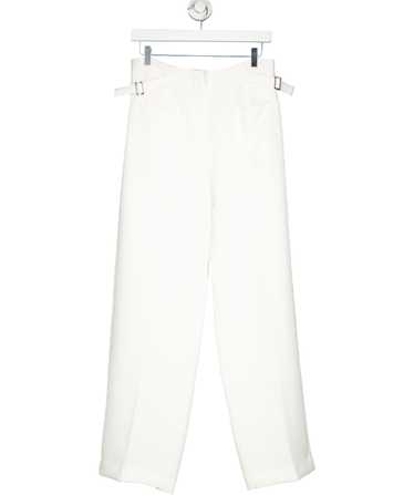 ZARA White Zara Women's Double Pleat Trousers UK S