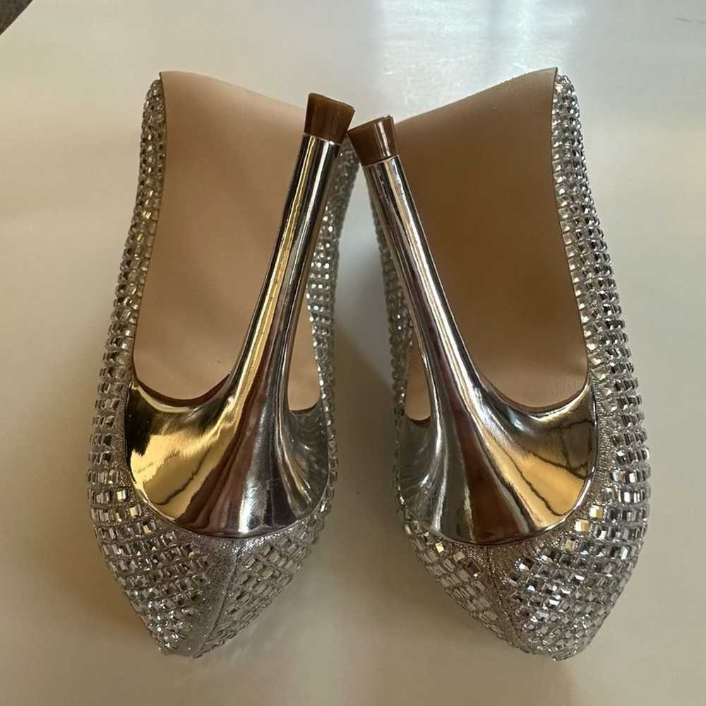 New Steve Madden Women’s Metallic Studded Rhinest… - image 11