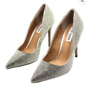 New Steve Madden Women’s Metallic Studded Rhinest… - image 1