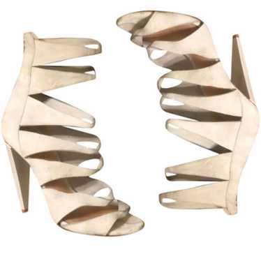 L.A.M.B gladiator leather ankle heel - image 1