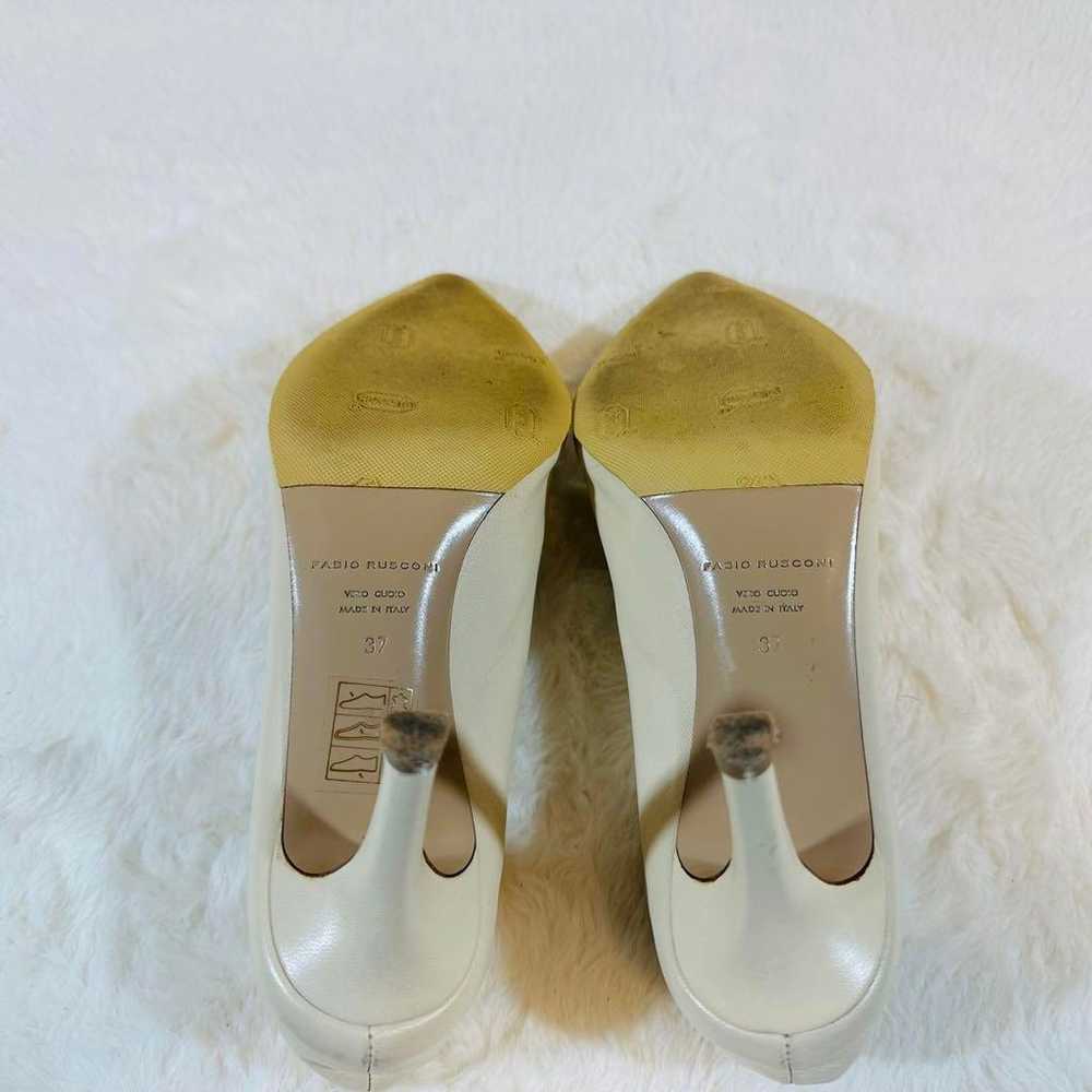 Excellent condition FABIO RUSCONI pumps, white, h… - image 11