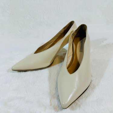 Excellent condition FABIO RUSCONI pumps, white, h… - image 1