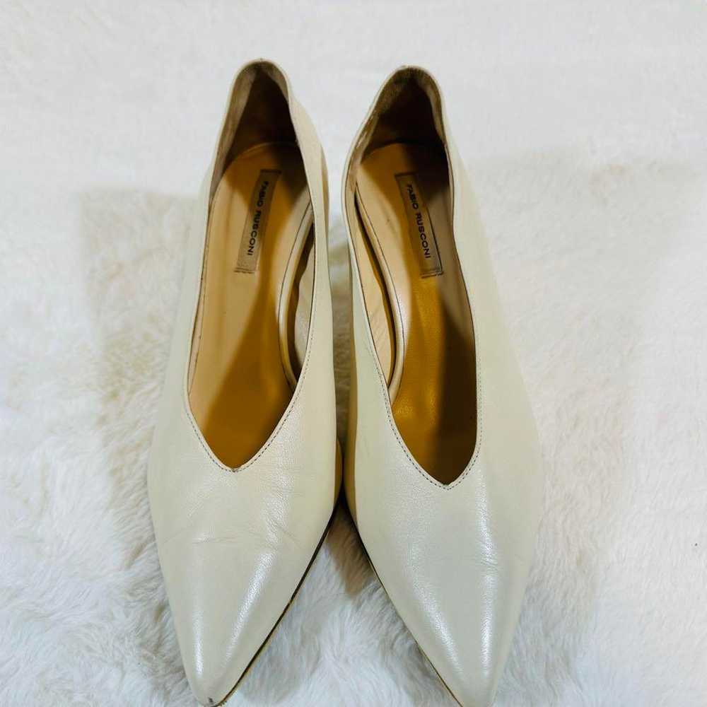 Excellent condition FABIO RUSCONI pumps, white, h… - image 2