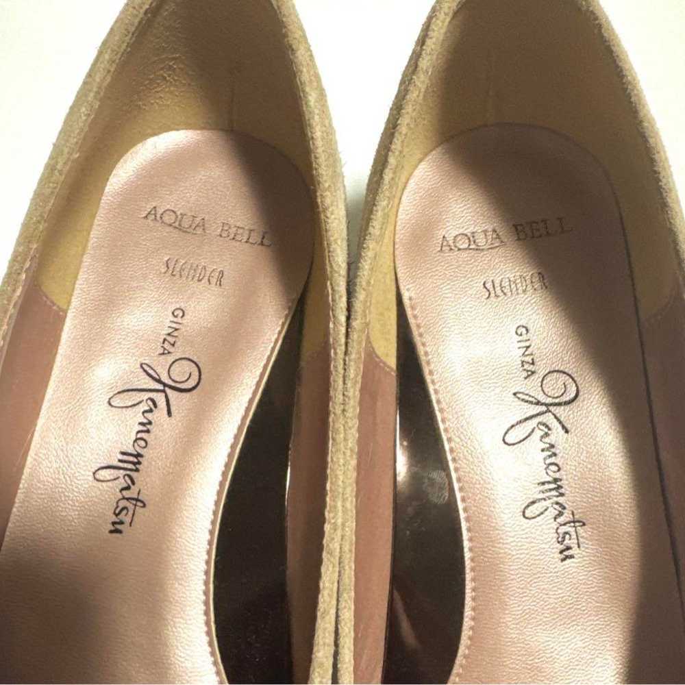 【Ginza Kanematsu】Pumps High Heels Suede Beige 21.5 - image 2