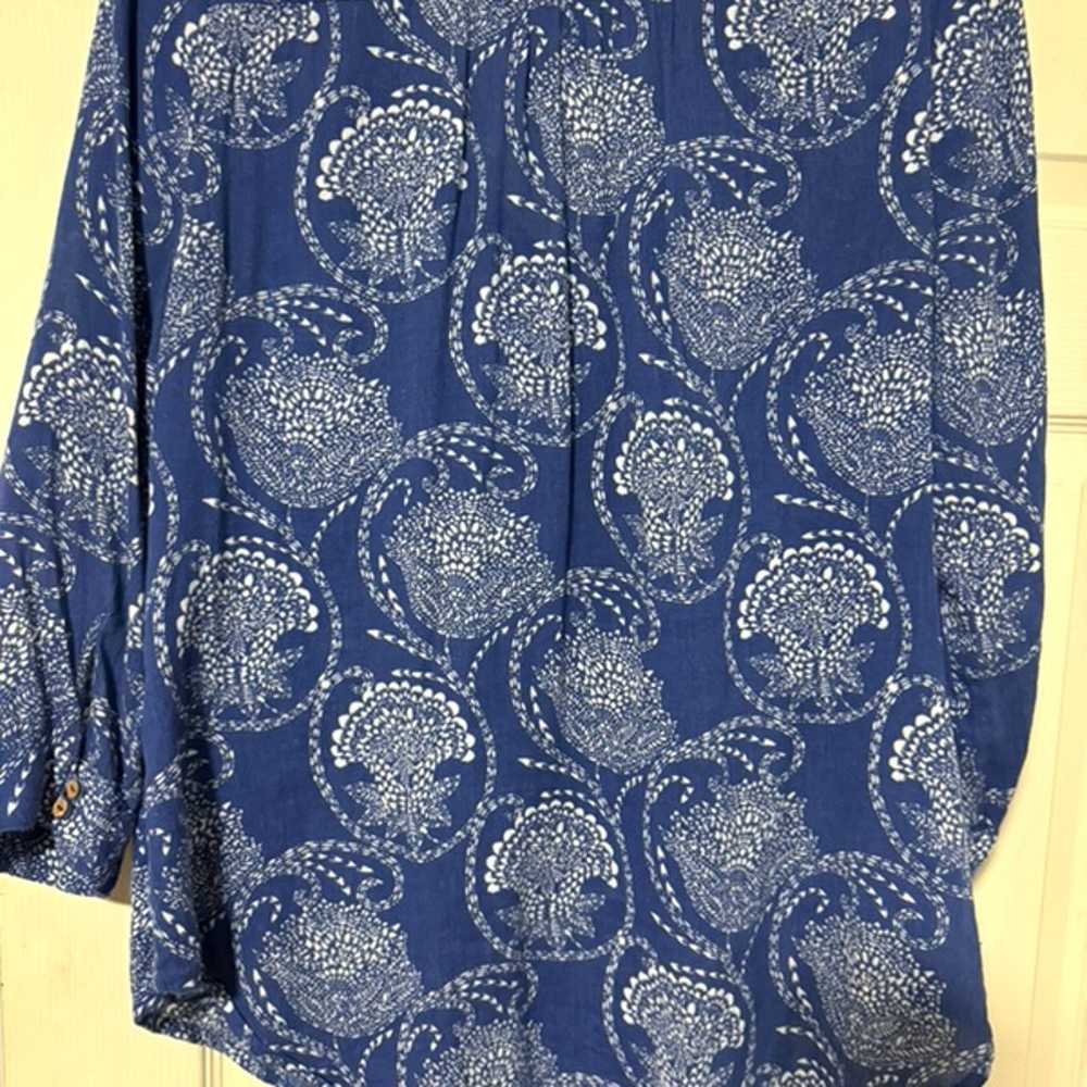 Lucky Brand boho tunic peasant top size medium - image 3