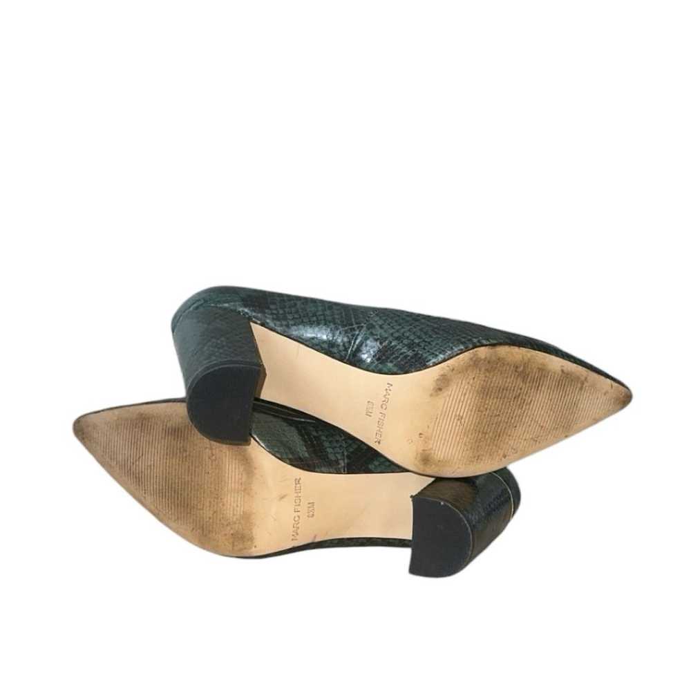 Marc Fisher Vivienne Green Snake Print Block Heel… - image 7