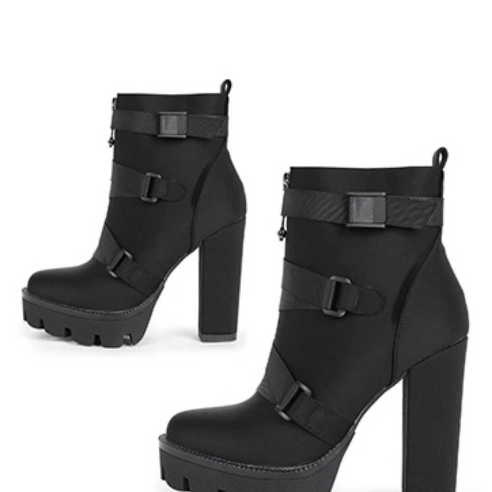 Wetkiss Chunky Platform Boot Heels - image 2