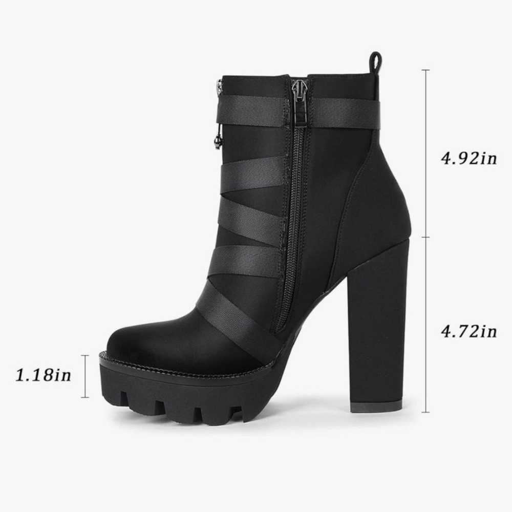 Wetkiss Chunky Platform Boot Heels - image 4