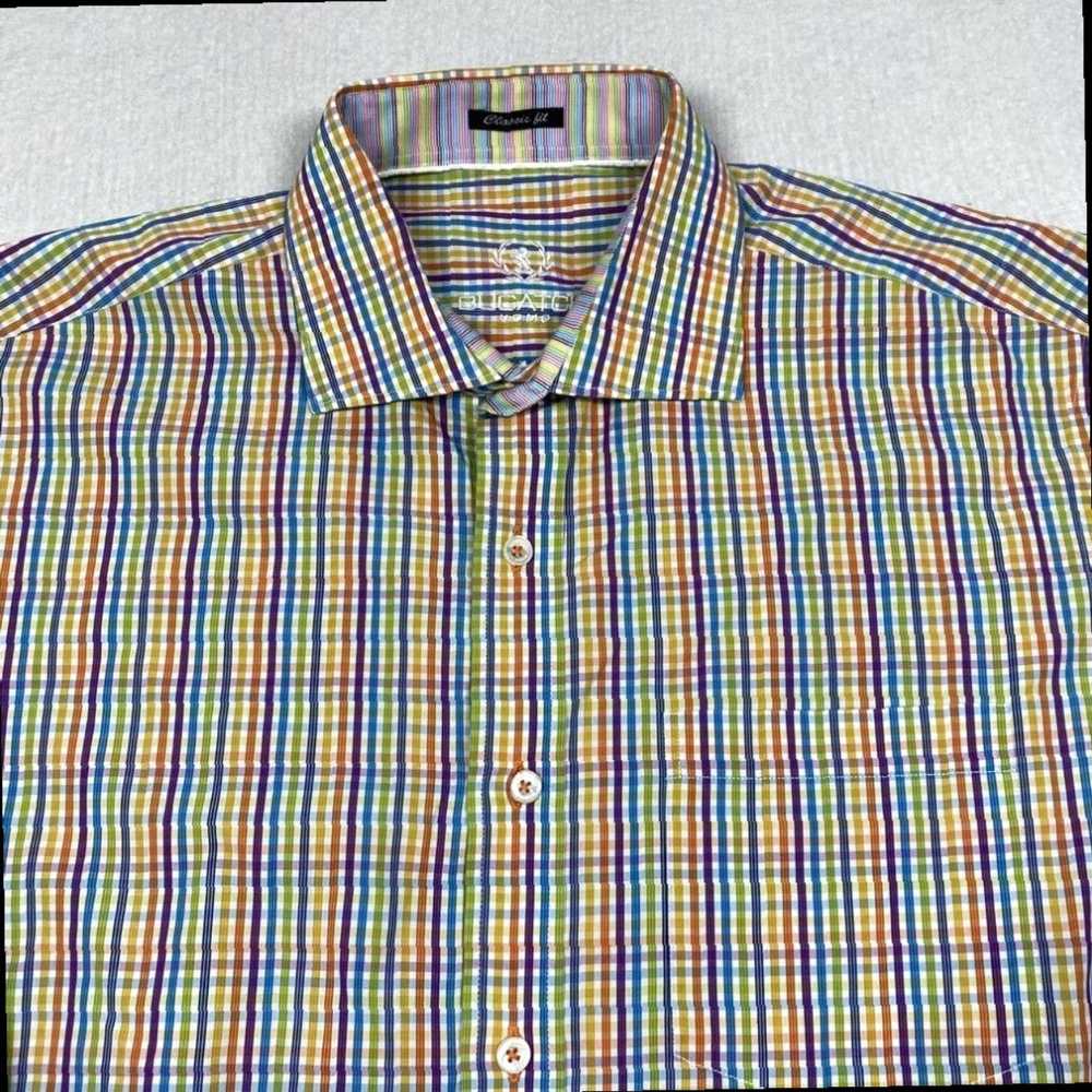 Bugatchi Large Multicolor Button Up Long Sleeve C… - image 2